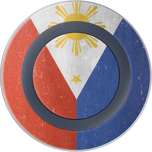 Philippines Flag Distressed Wireless Charger Skin