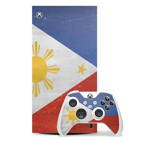 Philippines Flag Distressed Xbox Series X Skins