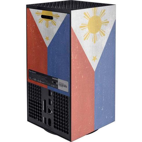 Philippines Flag Distressed XBox Series X Digital Edition Console Skin
