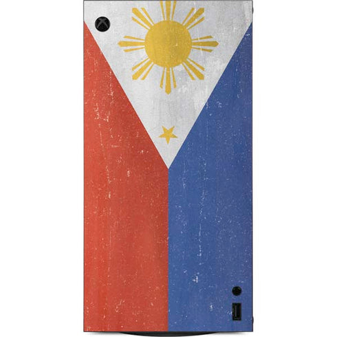 Philippines Flag Distressed XBox Series X Digital Edition Console Skin