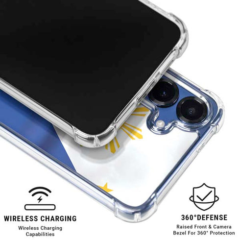 Philippines Flag Galaxy S25 Plus Clear Case