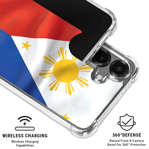 Philippines Flag Galaxy S26 Plus Clear Case