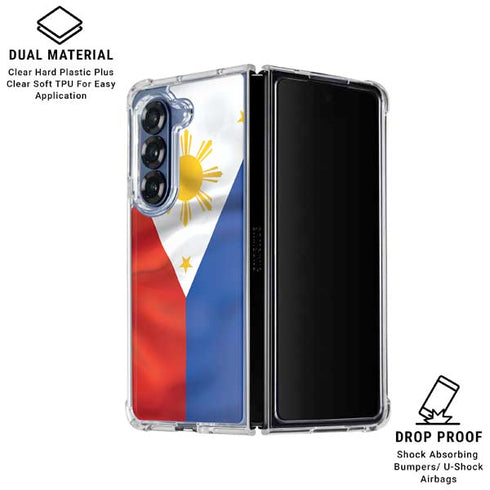 Philippines Flag Galaxy Z Fold7 Clear Case