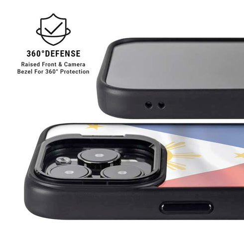 Philippines Flag iPhone 14 Pro Kickstand Case