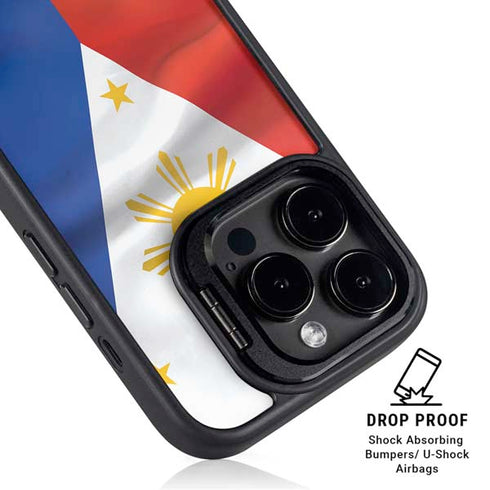 Philippines Flag iPhone 14 Pro Kickstand Case