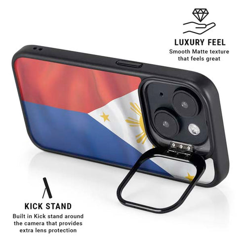 Philippines Flag iPhone 15 Kickstand Case