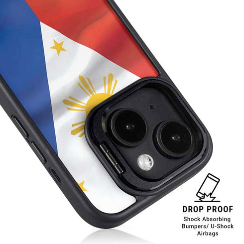 Philippines Flag iPhone 15 Kickstand Case