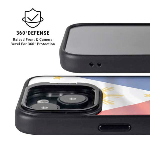 Philippines Flag iPhone 15 Plus Kickstand Case