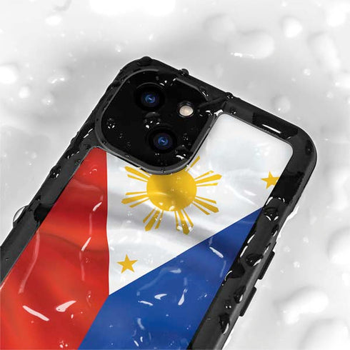 Philippines Flag iPhone 15 Plus Waterproof Case