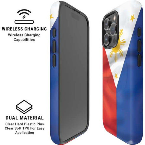 Philippines Flag iPhone 16 Pro Magsafe Impact Case