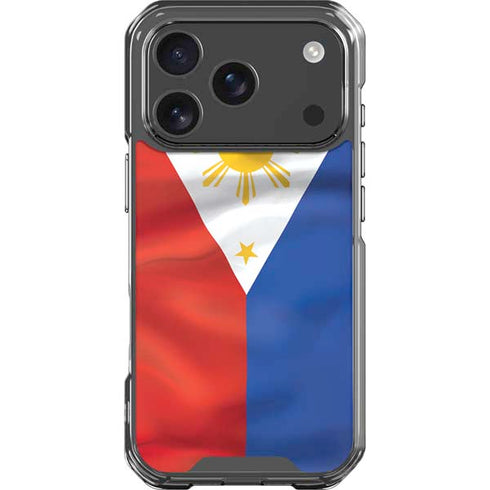 Philippines Flag iPhone 17 Pro Clear Case
