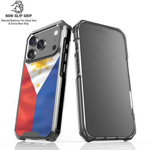Philippines Flag iPhone 18 Pro Clear Case