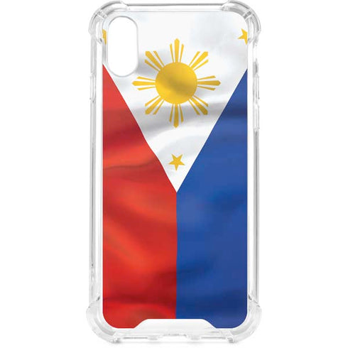 Philippines Flag iPhone XS Clear Case