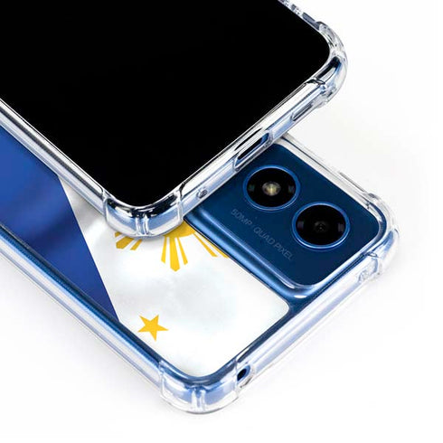Philippines Flag Moto G Play 4G (2024) Clear Case