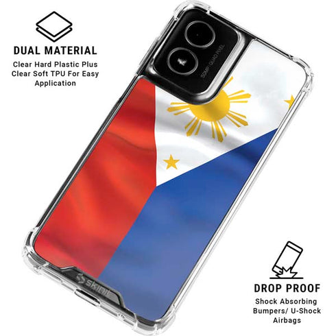 Philippines Flag Moto G Power 5G (2024) Clear Case