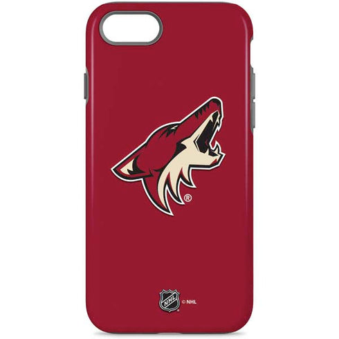 NHL Arizona Coyotes Solid Background iPhone Cases