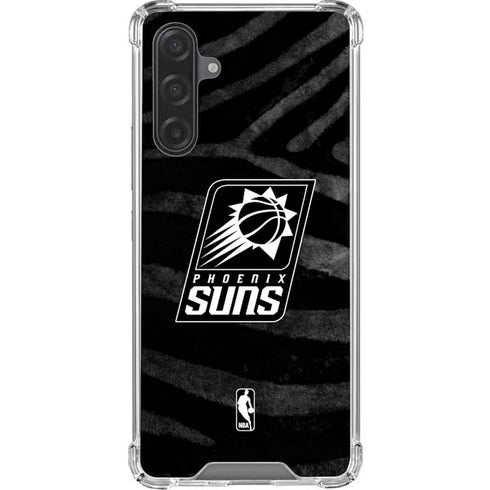 NBA Phoenix Suns Black Animal Print Galaxy A17 Clear Case