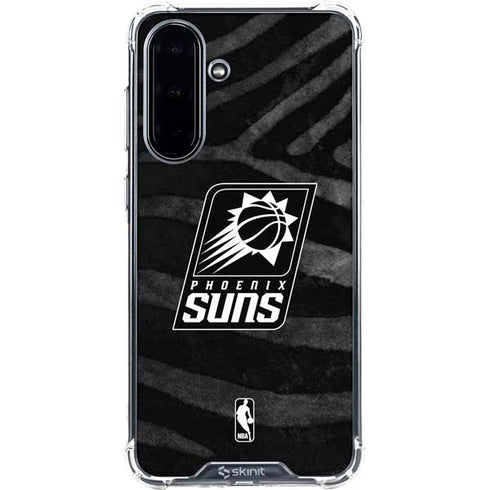 NBA Phoenix Suns Black Animal Print Galaxy A36 5G Clear Case