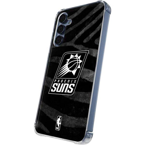 NBA Phoenix Suns Black Animal Print Galaxy A55 5G Clear Case