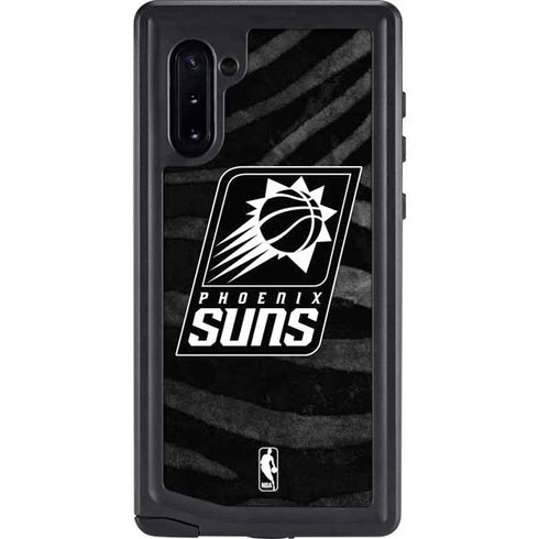 NBA Phoenix Suns Black Animal Print Galaxy Cases