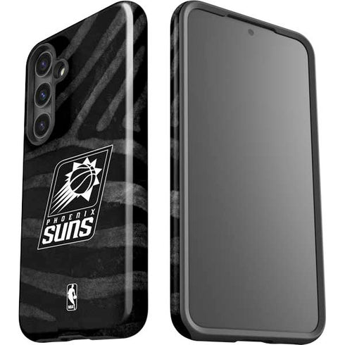NBA Phoenix Suns Black Animal Print Galaxy S25 Impact Case
