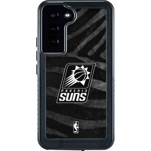 NBA Phoenix Suns Black Animal Print Galaxy S24 Plus Waterproof Case
