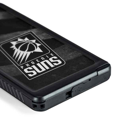 NBA Phoenix Suns Black Animal Print Galaxy S24 Ultra Waterproof Case