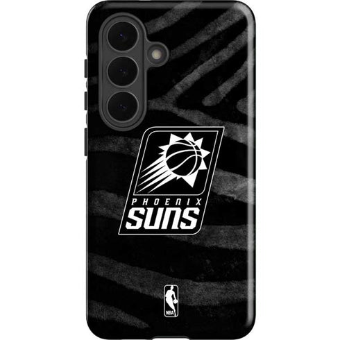 NBA Phoenix Suns Black Animal Print Galaxy S26 Plus Impact Case