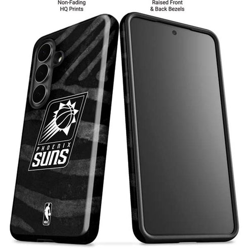 NBA Phoenix Suns Black Animal Print Galaxy S26 Plus Impact Case