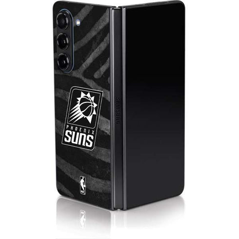 NBA Phoenix Suns Black Animal Print Galaxy Z Fold5 5G Skin
