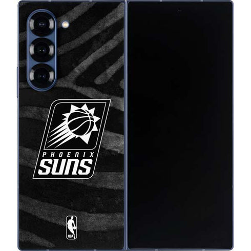 NBA Phoenix Suns Black Animal Print Galaxy Z Fold6 Skin