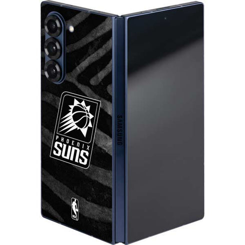 NBA Phoenix Suns Black Animal Print Galaxy Z Fold6 Skin