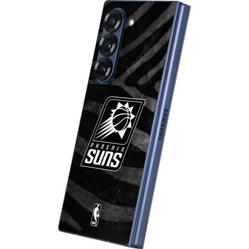 NBA Phoenix Suns Black Animal Print Galaxy Z Fold6 Skin