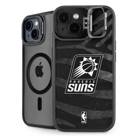 NBA Phoenix Suns Black Animal Print iPhone 13 Kickstand Case