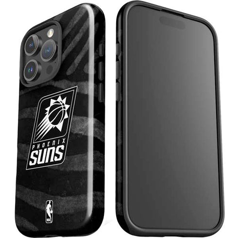 NBA Phoenix Suns Black Animal Print iPhone 16 Pro Impact Case