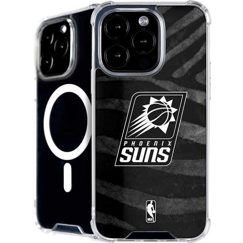 NBA Phoenix Suns Black Animal Print iPhone 16 Pro Max MagSafe Case