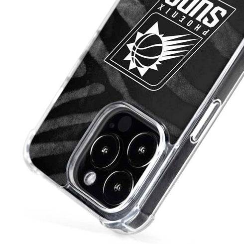 NBA Phoenix Suns Black Animal Print iPhone 16 Pro Max MagSafe Case