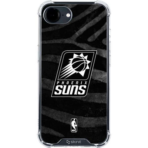 NBA Phoenix Suns Black Animal Print iPhone 16e Clear Case