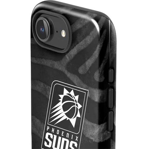 NBA Phoenix Suns Black Animal Print iPhone 16e Impact Case