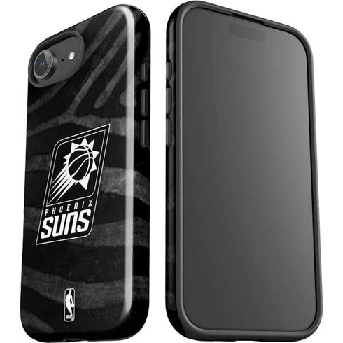 NBA Phoenix Suns Black Animal Print iPhone 16e Impact Case