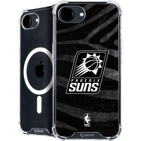 NBA Phoenix Suns Black Animal Print iPhone 16e MagSafe Case