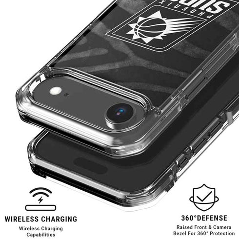 NBA Phoenix Suns Black Animal Print iPhone 17 Air Clear Case