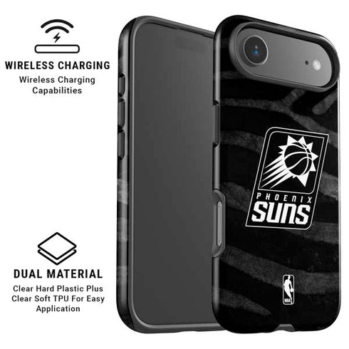 NBA Phoenix Suns Black Animal Print iPhone 17 Air Magsafe Impact Case