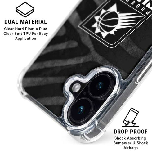NBA Phoenix Suns Black Animal Print iPhone 17 MagSafe Case