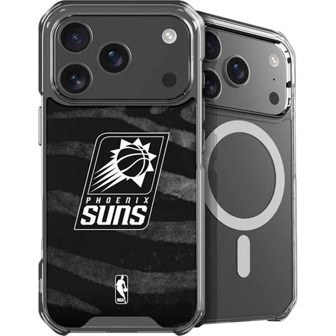 NBA Phoenix Suns Black Animal Print iPhone 17 Pro Max MagSafe Case