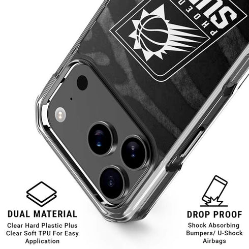 NBA Phoenix Suns Black Animal Print iPhone 17 Pro Max MagSafe Case
