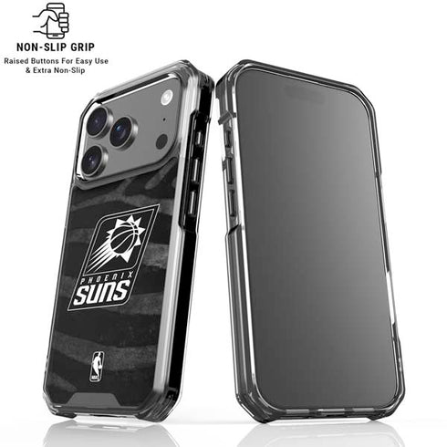 NBA Phoenix Suns Black Animal Print iPhone 17 Pro Max MagSafe Case
