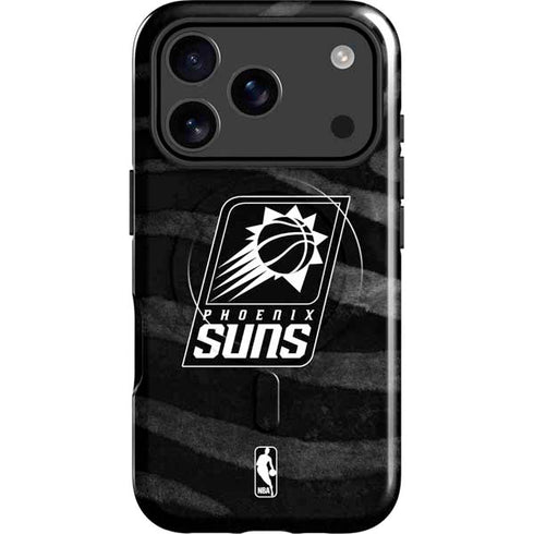 NBA Phoenix Suns Black Animal Print iPhone 17 Pro Max Magsafe Impact Case