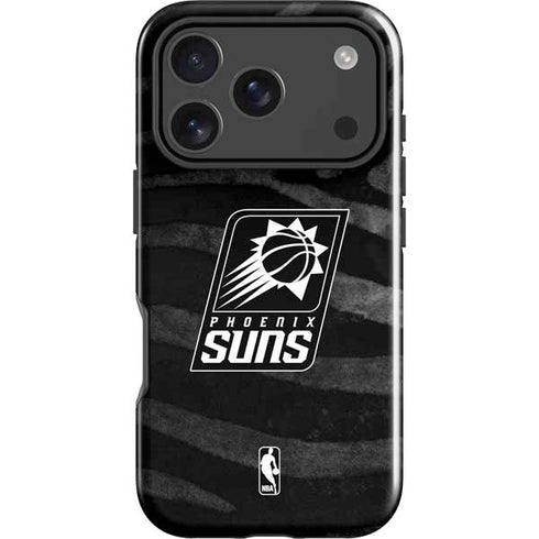 NBA Phoenix Suns Black Animal Print iPhone 18 Pro Max Impact Case