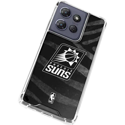 NBA Phoenix Suns Black Animal Print Moto G 5G (2025) Clear Case